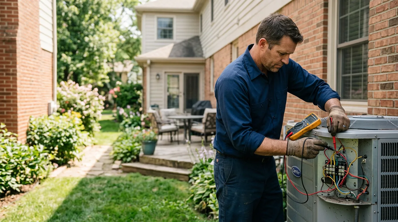 HVAC technician working near Shelbiana, KY
